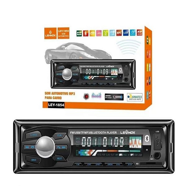 Som Automotivo Com Bluetooth Lehmox Ley-1854