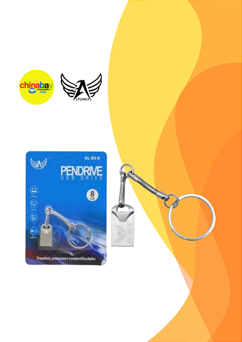 Pen Drive Altomex AL-8U-8 – 8GB | Rápido, Portátil e Confiável