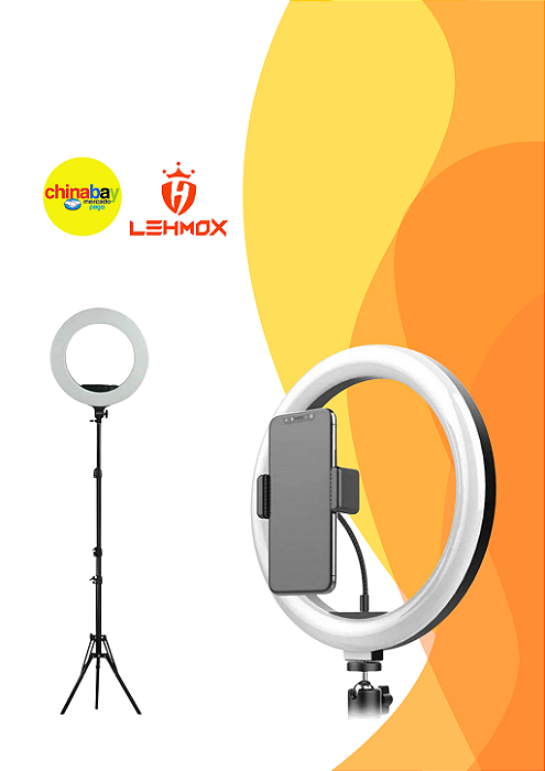 Ring Light 10'' Polegadas/ Lehmox LEY-39 Iluminação Profissional