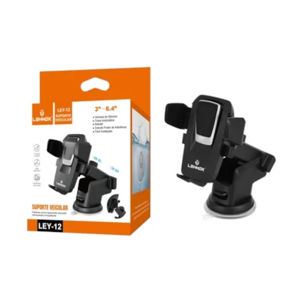 Suporte Veicular Lehmox LEY-12 – Painel ou Para-brisa | Compatível