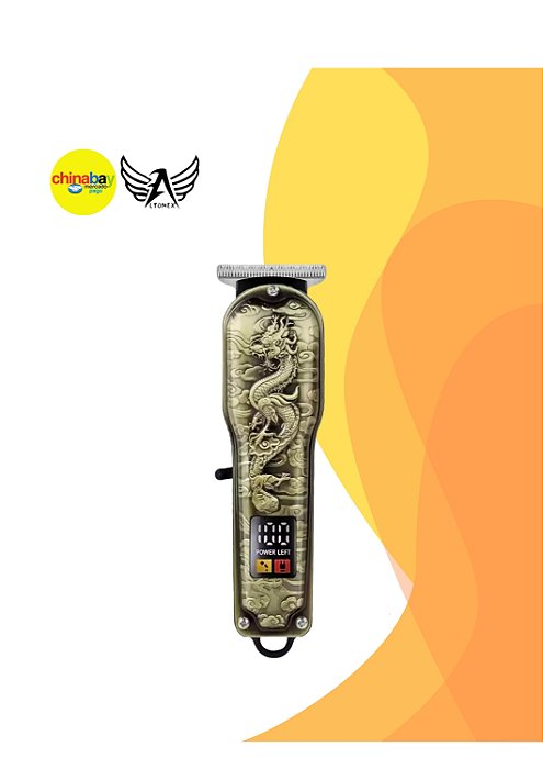 Máquina de Cortar Cabelo com Painel Digital Al-2927/ Hair Clipper