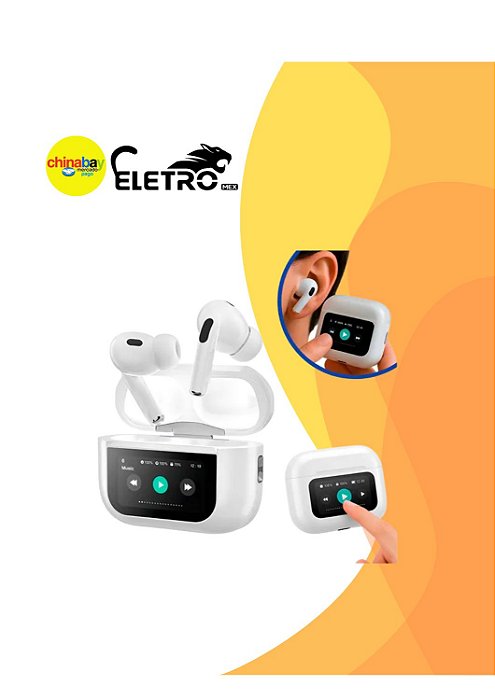 Fones De Ouvido Eletromex J-60 Pro - Homologado Cor Branco
