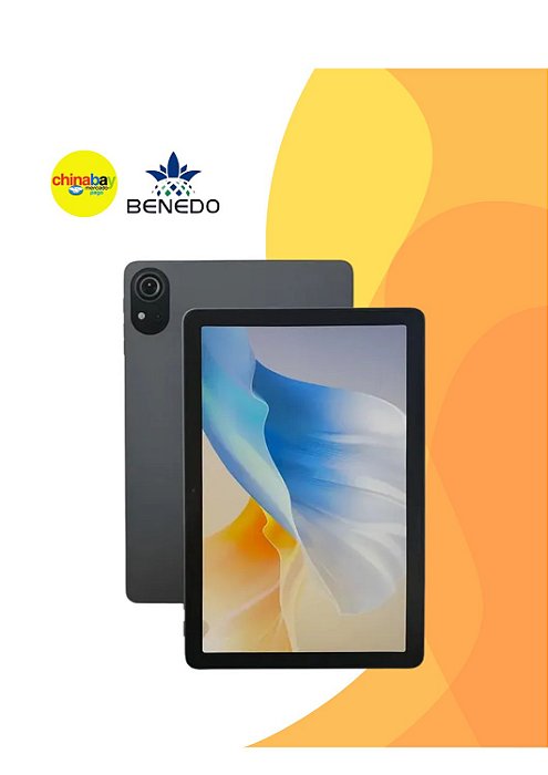 Tablet Android Tab 15pro Benedo 10.1'' Kit Acompanha Cinza-chumbo