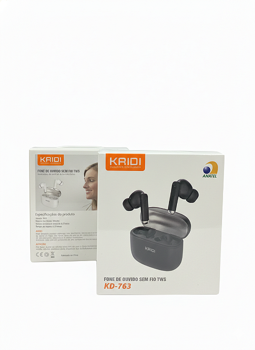 Fone de Ouvido Sem Fio TWS Kaidi KD-763 – Bluetooth 6.0