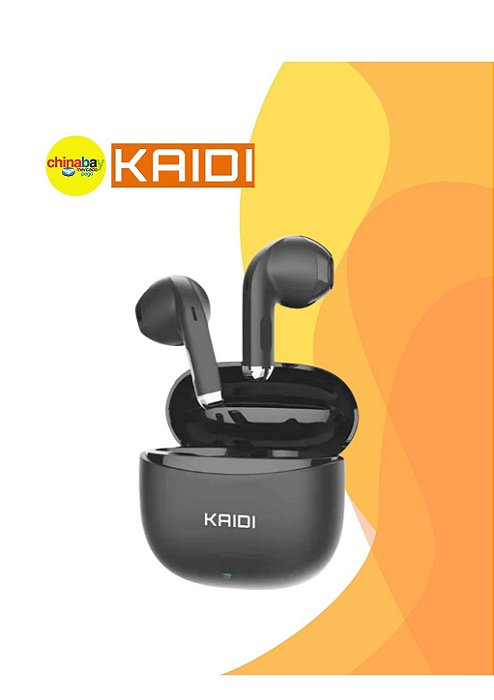 Fone de Ouvido Sem Fio TWS Kaidi KD-779 – Bluetooth 5.4 Cor Sortida