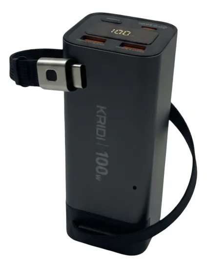 Carregador Portátil 20000mah Turbo Kaidi Potencia 100w Visor cor sortida