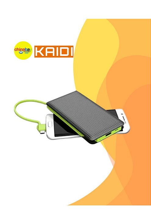 Carregador Portatil Knc8881 Kaidi Power Bank 10.000mah