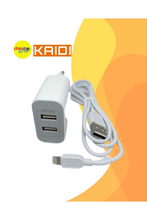 Carregador para Iphone lightning Turbo kd-109a