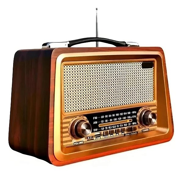 Radio Vintage Retrô Altomex Ad-8399 Recarregável Som Festa Cor Sortido