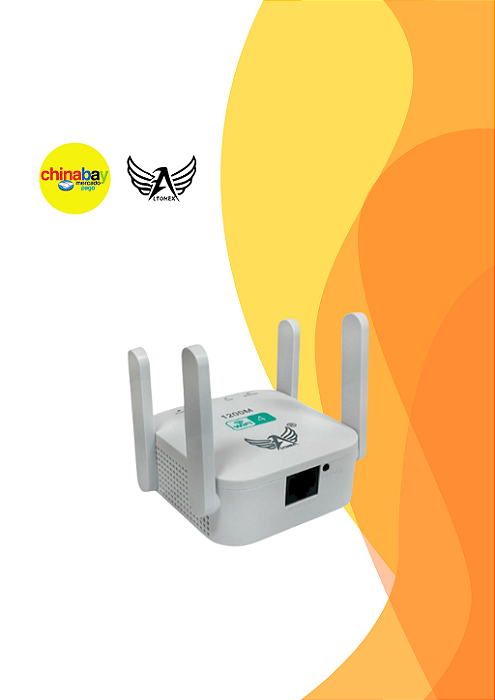 Amplificador de Sinal Wi-Fi Altomex AL-WR52Q Repetidor Wireless-N 1200M
