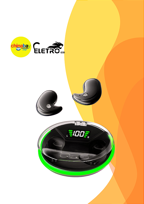 Fone de Ouvido Bluetooth Eletromex J-70 Pro Super Discreto Mini Intra-Auricular