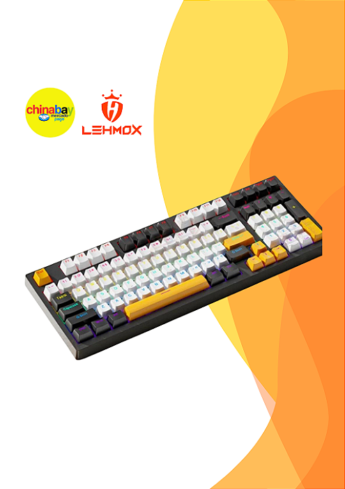 Teclado Gamer Mecânico Blue/Red Switch Rgb Usb LEY-2092