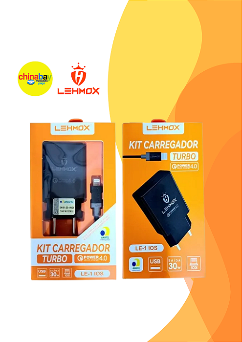 Carregador Turbo Qc 4.0 30w Para Ios Lehmox