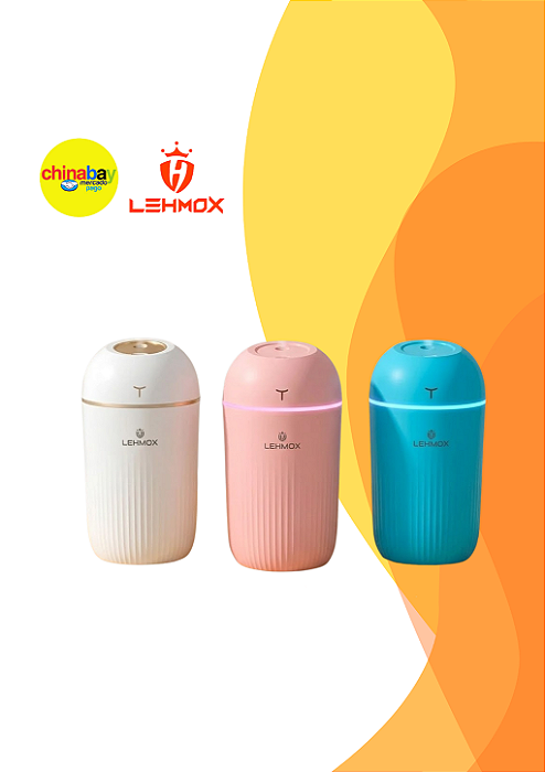 Umidificador de Ar Grande Lehmox 420ML Aromatizador Difusor Discreto NY-68