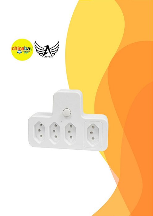 Tomada Soquete Extensão Elétrica 2500W AL-1383 Bivolt