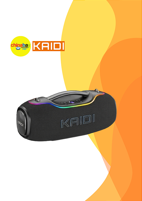 Caixa De Som Bluetooth Kaidi KNC5808 650W 8 Alto-Falantes IPX6