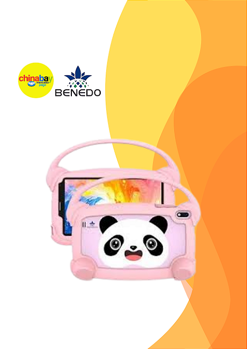 Tablet Benedo Tab8 Kids 8 Polegadas Educativo com Capa Silicone Reforçada e Jogos