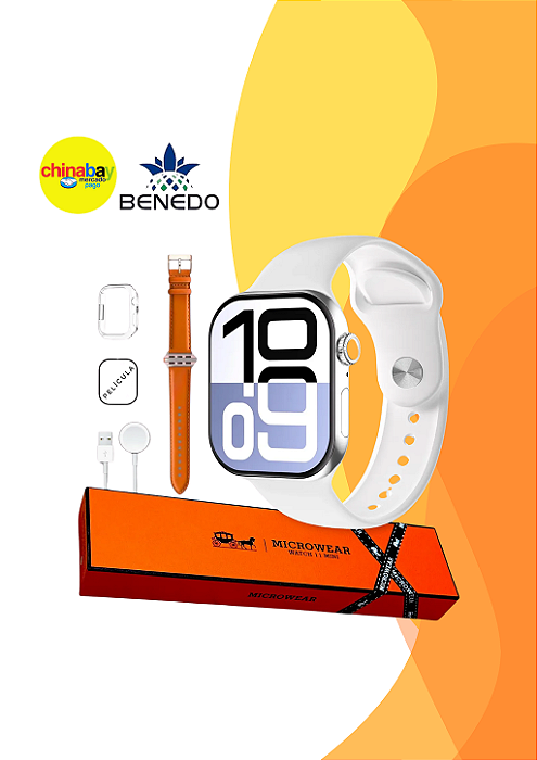 Smartwatch Benedo Watch 11 Mini Compacto Elegante Bluetooth Saúde e Esportes