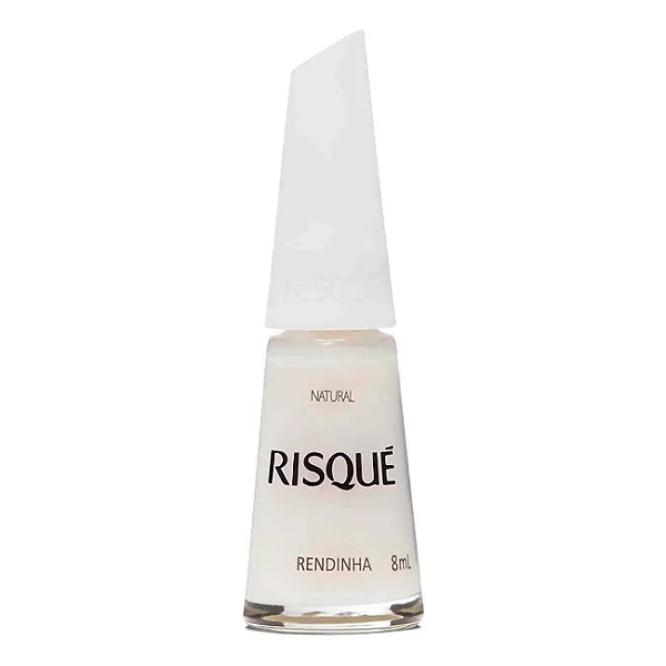 Esmalte Risqué Branco Natural Rendinha