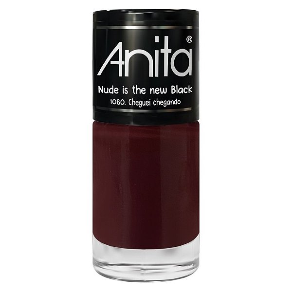 Esmalte Anita Nude new Black Cheguei Chegando