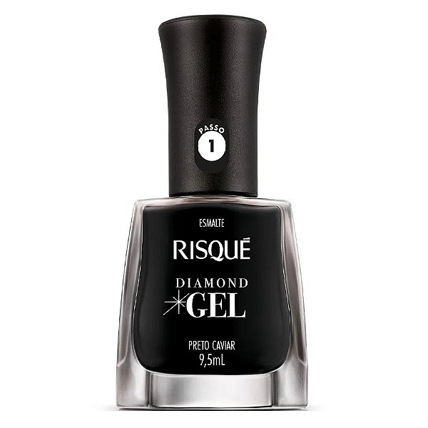 Risqué Diamond Gel Preto Caviar Cremoso