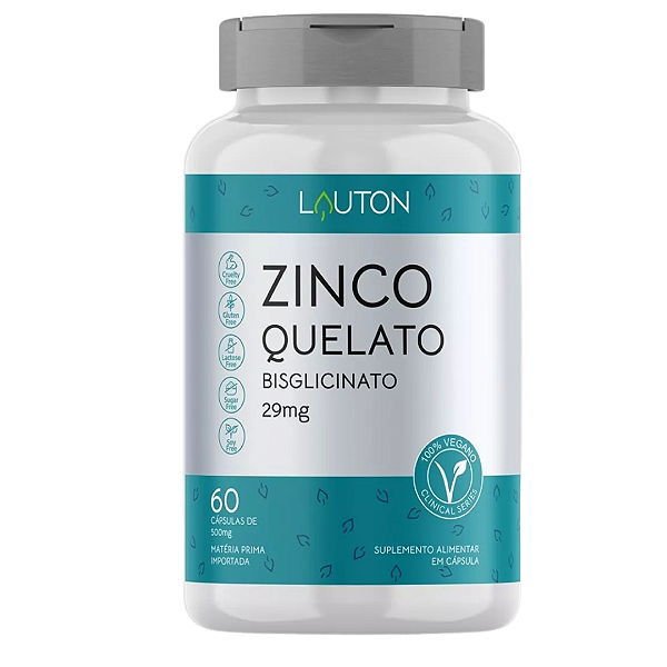 Suplemento Em Cápsulas Lauton Nutrition Clinical Series Zinco Quelato Vegano Minerais/vitaminas Em Pote De 60ml 60 Un