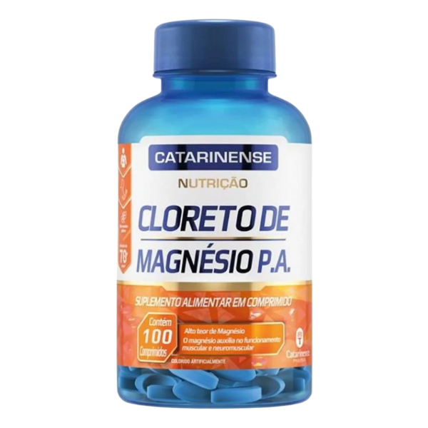 Suplemento Em Comprimidos Catarinense Pharma Cloreto De Magnésio Em Pote 100 Un