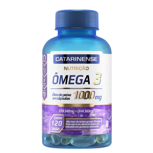 Ômega 3 EPA 540mg DHA 360mg Catarinense 120 Cápsulas