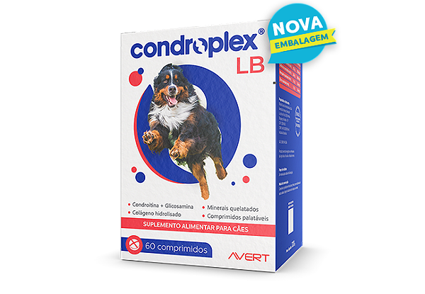 Condroplex Lb Suplemento Alimentar Para Cães Grandes 60 Comp Avert
