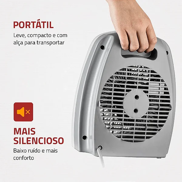 Mondial A-08 Aquecedor de ar 1500w termoventilação branco 110 v