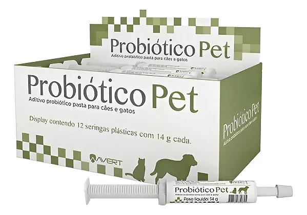 Caixa De Probiotico Avert - Display Com 12 Seringas De 14 G