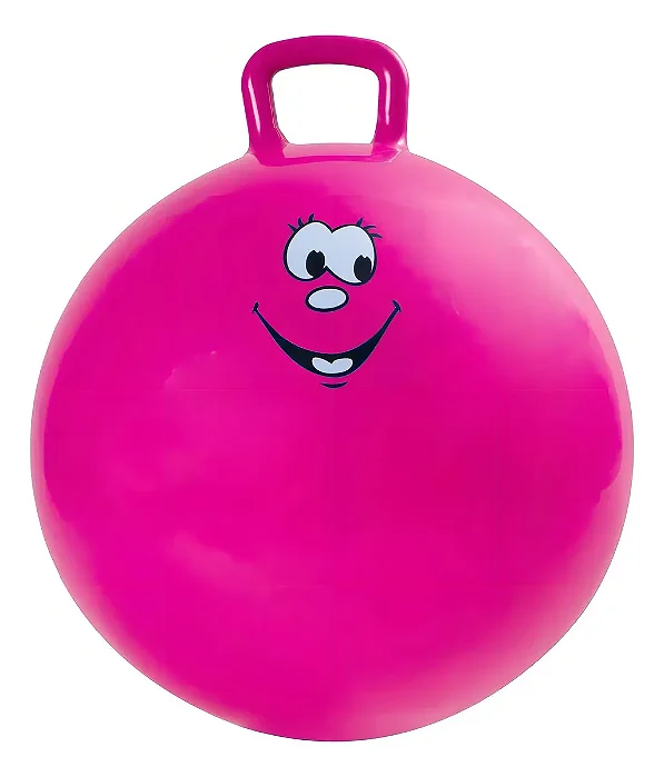 Bola De Saltar Brinquedo Pula Pula Upaupa Infantil Rosa 60cm