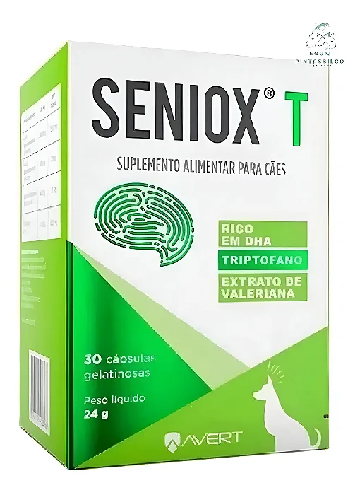 Seniox T Avert 30 Cápsulas Suplemento Para Cachorro