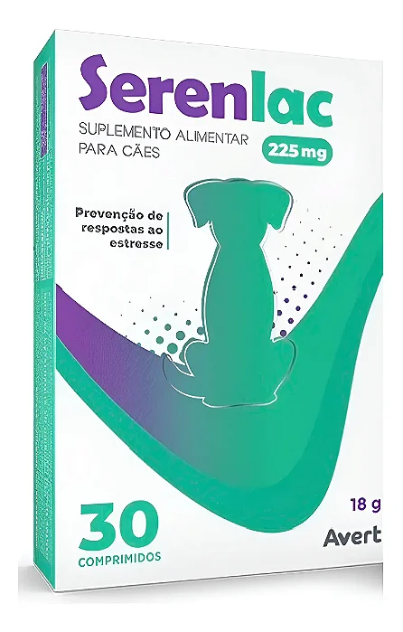 Avert Serenlac Para Cães 225 Mg 30 Comprimidos AVERT SAÚDE ANIMAL
