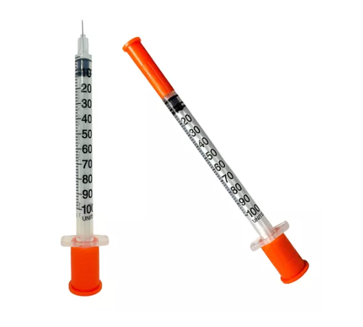 Seringa Insulina C/Ag Fixa 0,25 X 6 1Ml (31G) CX 100  - Medix