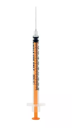 Seringa 1ml C Agulha Fixa 25g 0,5mm X 25mm 100 Unidades - Sol-Millennium