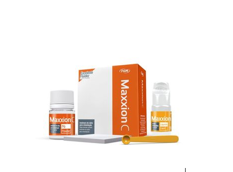 Ionômero de Vidro Restaurador Maxxion C Kit (15G + 10G)(Frasco Maxxion C Liq 10G + Frasco Maxxion C Po 15G) - FGM