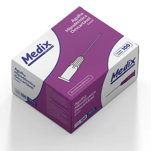 Agulha Hipodérmica Cx/100 - Medix