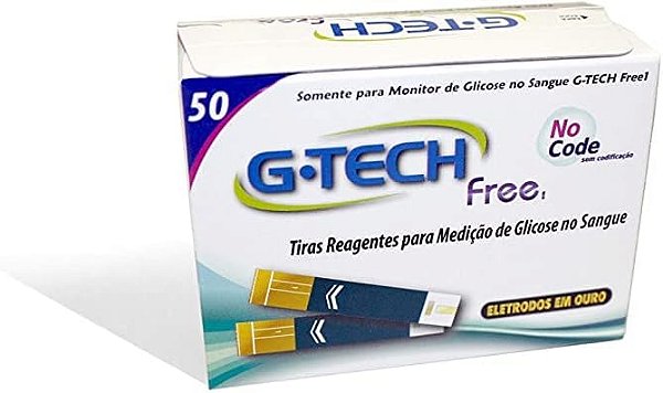 Tiras Reagentes Free Com 50 Tiras - G-Tech
