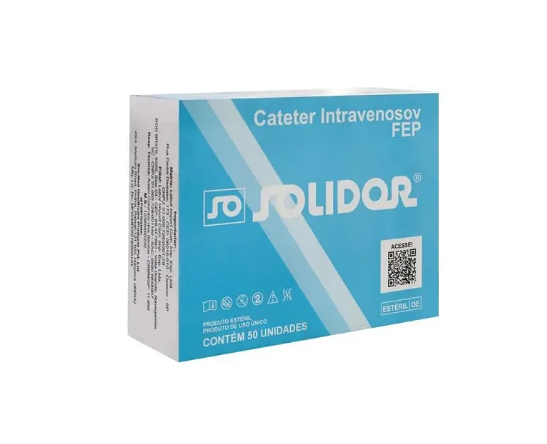 Cateter Intravenoso Periférico 18 G - Caixa C/50 - Solidor
