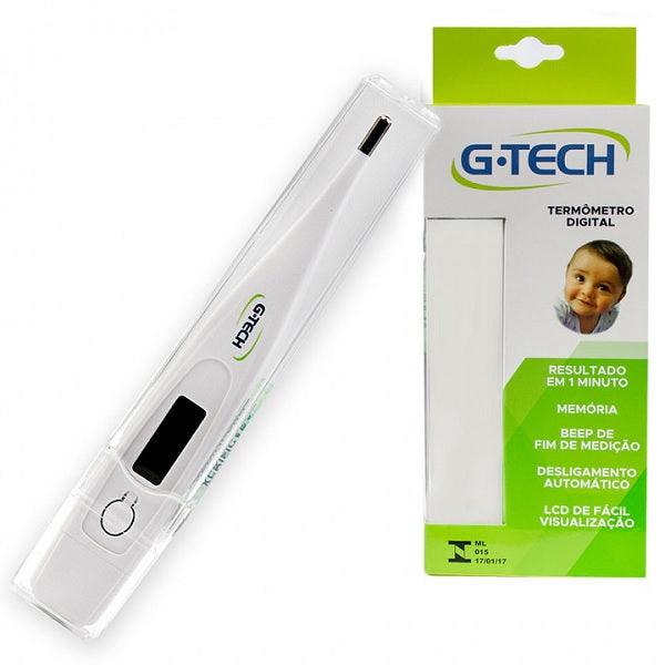 Termomêtro Clínico Digital Branco Mod TH1027 C/Selo - G-Tech