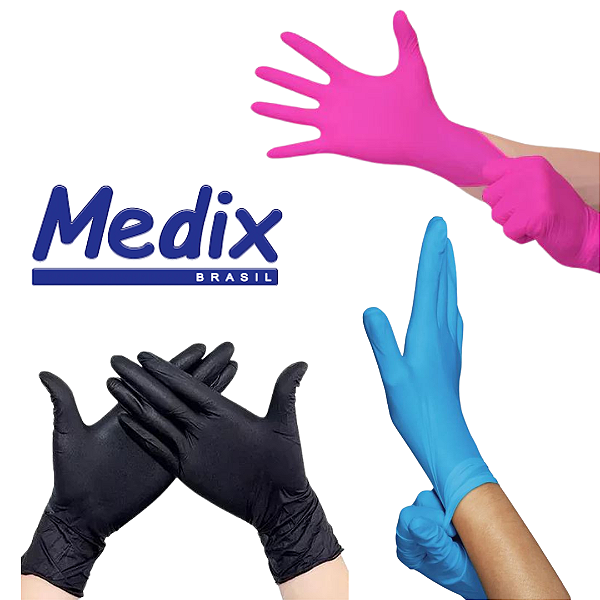 Luva Nitrilica S/Pó Cx Com 100Un - Medix