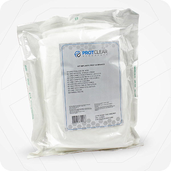 Kit Implante Profissional Odonto Nº01 Branco - Protclear