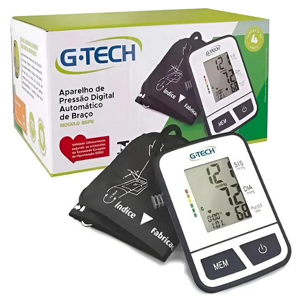 Aparelho de pressão digital automático de braço BSP11  - G-Tech