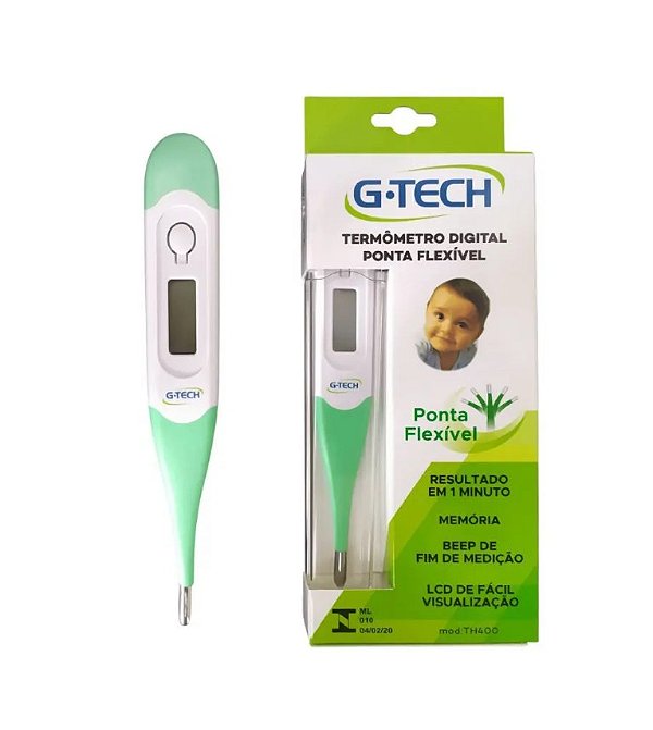 Termômetro Clínico Digital Flexível TH400 G Tech - G-tech