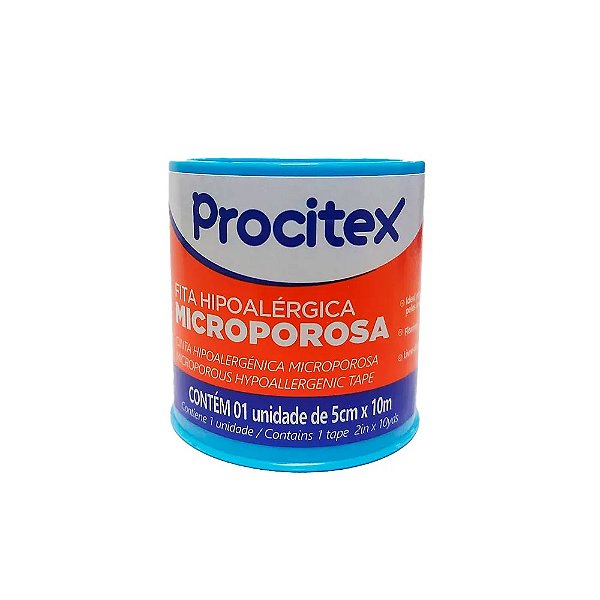 Fita Microporosa Hipoalergênica Procitex Branca 5cm X 10m – Cremer