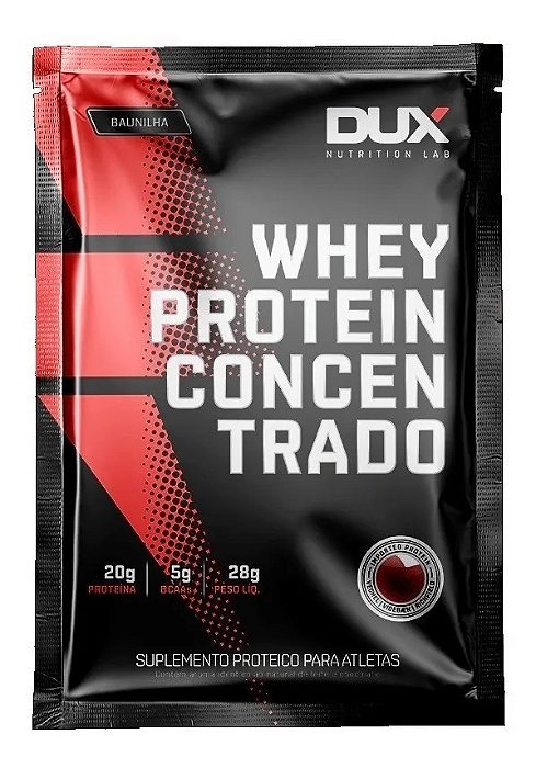Whey Protein Concentrado Sache 30g - Sabor Baunilha - DUX