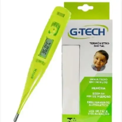 Termômetro Clínico Febre Digital Verde G-Tech TH150