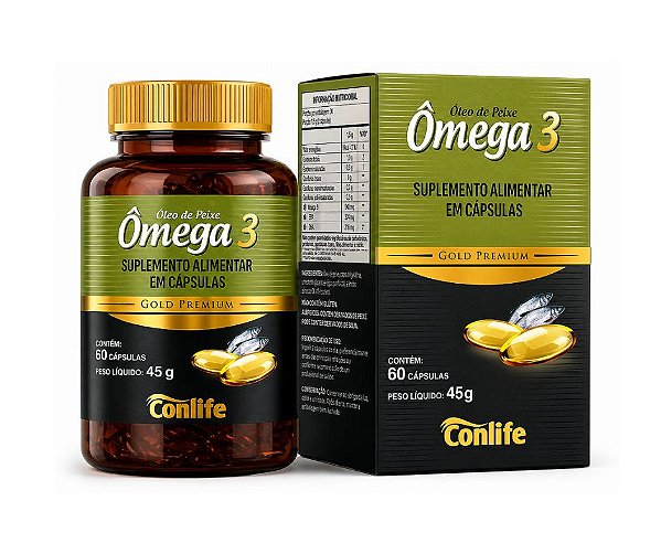 Omega 3 - 500mg 60 caps gelatinosas - Conlife - MCG
