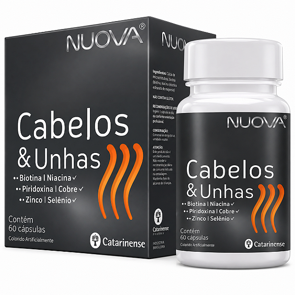 Nuova Cabelos e Unhas - Suplemento - 60 caps - Catarinense